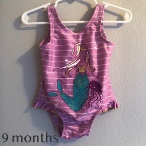 Baby girl bathing suit.
